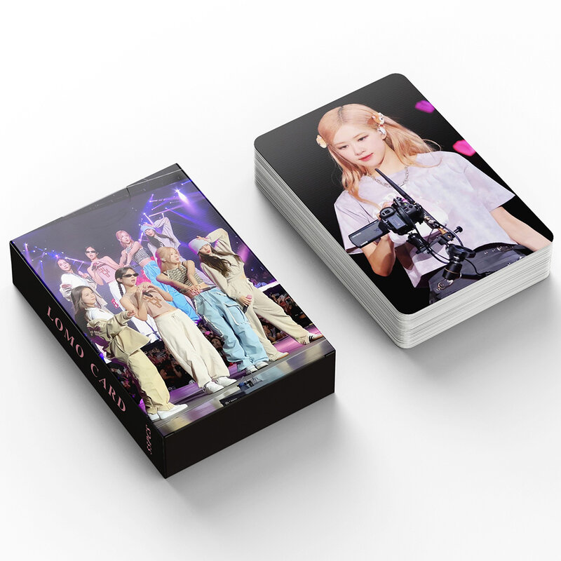 55PCS/Set Kpop Girl Group Black Twice Pink Kep1er Iu Lomo Cards New Photo Album BORN Photocard Bookmarks K-pop Fans Gift