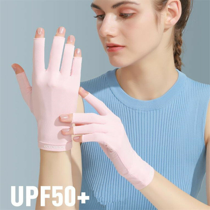 1 Paar Sonnenschutz Anti-UV-Nagel handschuhe UV-Gel Schild Handschuh finger lose Nagel kunst Werkzeuge LED Lampe Nägel Trockner Fahren Reit handschuhe 2 #