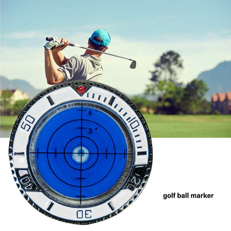 Clip de sombrero de lector de pendiente de Putting de Golf, marcador de pelota de Golf impermeable duradero, accesorios de ayuda de entrenamiento de Golf