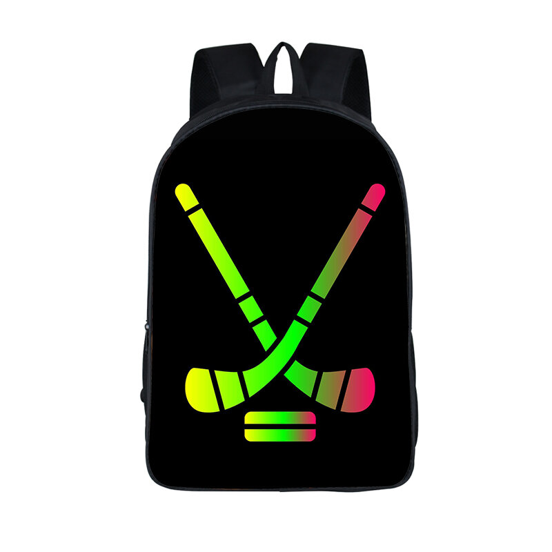 Ransel hoki es tas buku pemutar bisbol Pria Wanita untuk perjalanan anak-anak tas sekolah Laptop ransel tas buku anak hadiah lucu