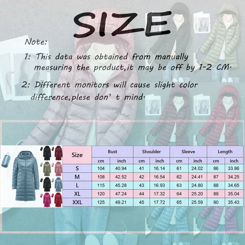 Parka justa com capuz para mulheres, casacos na moda, jaquetas longas, casaco fino claro, jaqueta puffer coreana, inverno 2021