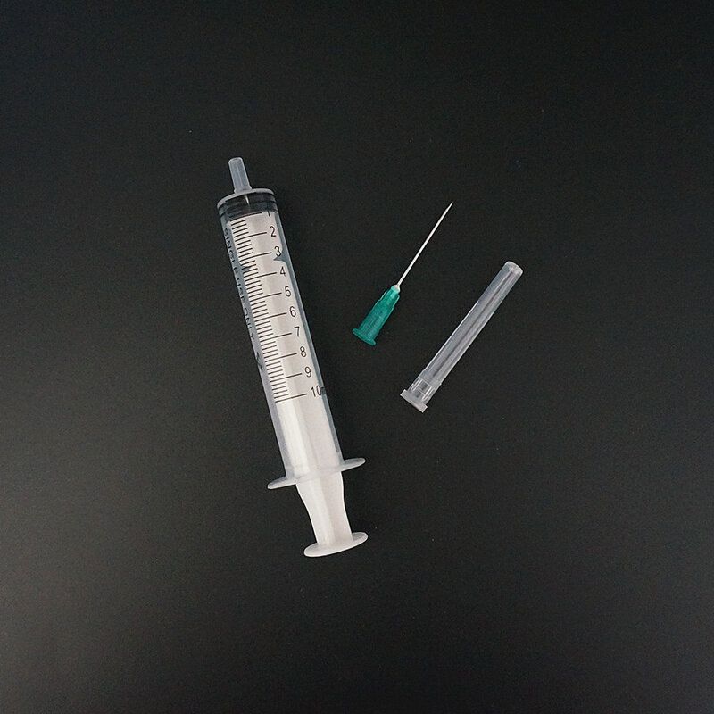 Jeringa de inyección estéril de plástico desechable, jeringa líquida con aguja de 1/2/5/10/20/30ml para uso Industrial, 30 piezas