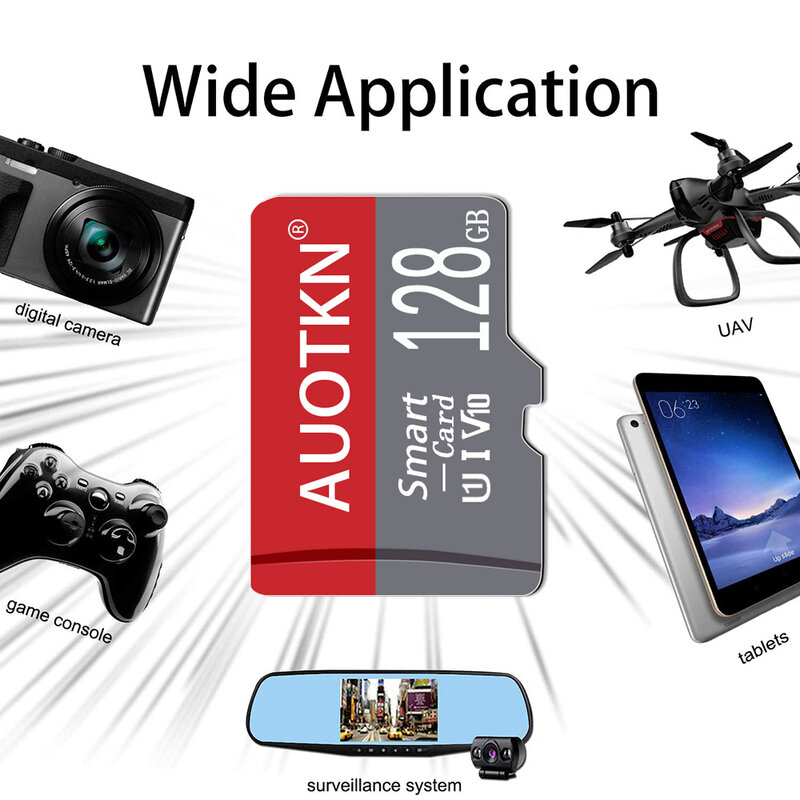 마이크로 tf SD 카드, 128GB 플래시 비디오 카드, Class10, 64G, 32GB, 16GB, 8GB, 실제 용량 메모리 카드, U3, 256GB, 휴대폰용 미니 SD TF 카드