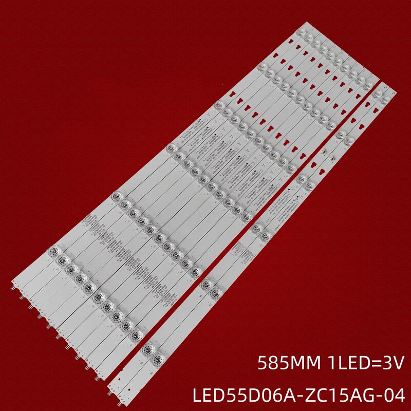 LED Backlight strip 6 Lamps For Haier 55'' TV Q55X31J LE55Q6500U LED55D06A-ZC15AG-04 LED55D06A-ZC15AG-04 30355006205