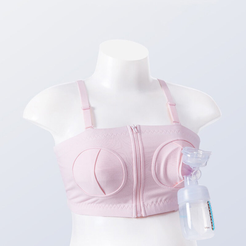 Sujetador de maternidad para extractor de leche, ropa interior transpirable sin costuras, especial para lactancia