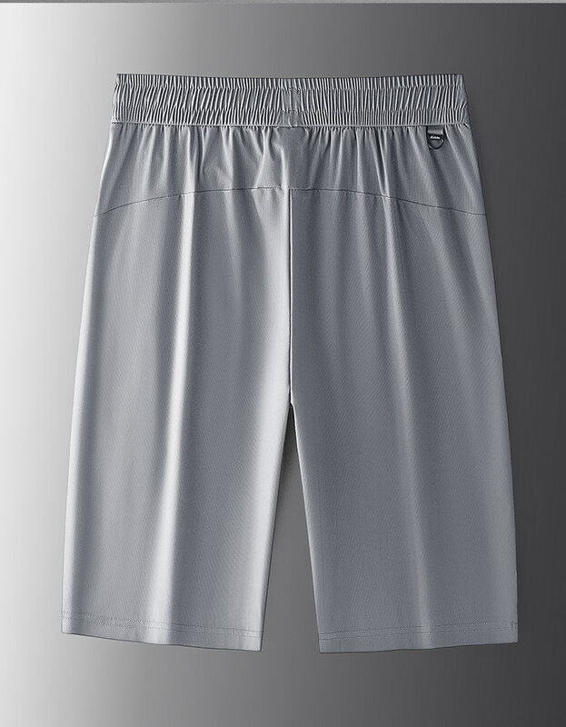 LPJX мужские спортивные шорты, летние тонкие быстросохнущие мужские брюки из ледяного шелка, Свободные повседневные Капри