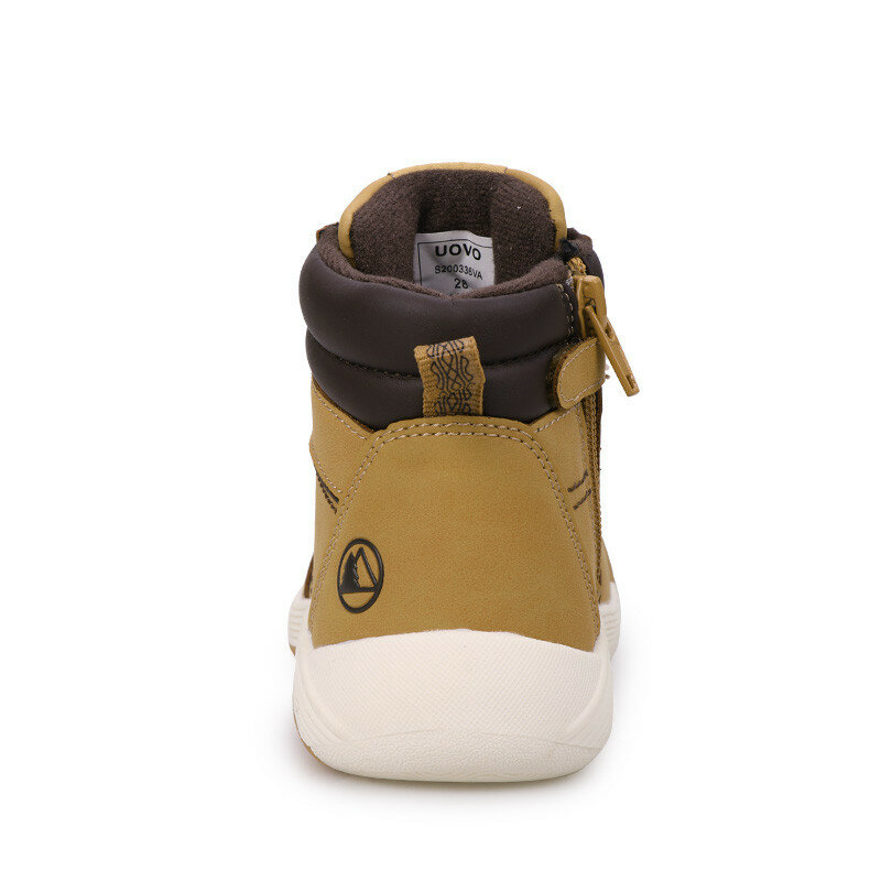 Uovo Children Casual Shoes Autumn Winter Martin Boots Boys Shoes Fashion  Soft Antislip Girls Boots 24-33 Sport Running Shoes