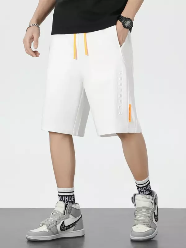 Летние мешковатые спортивные шорты для мужчин, уличная одежда в стиле хип-хоп, свободные шорты для бега, мужские прямые хлопковые повседневные шорты, модель 6XL, 7XL, 8XL