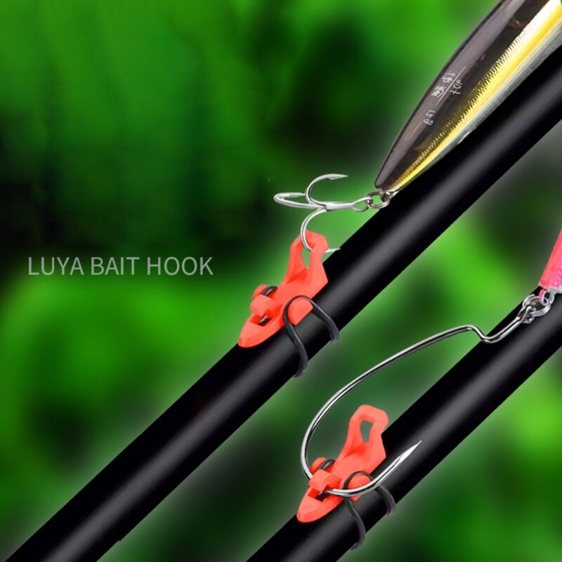 10Pcs Fishing Hook Secure Holder Fishing Lures Baits Keeper Secure Device
