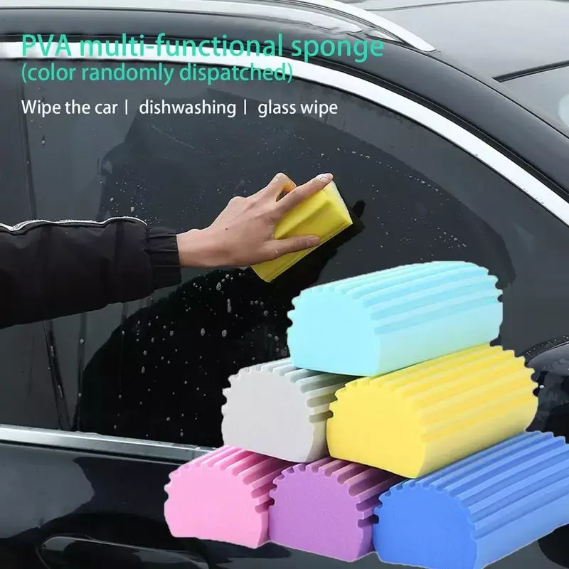 Car Wash Sponge Block, Suprimentos de limpeza da motocicleta, escova grande tamanho esponja, espanando, cor aleatória, ferramenta de limpeza do carro, 1pc