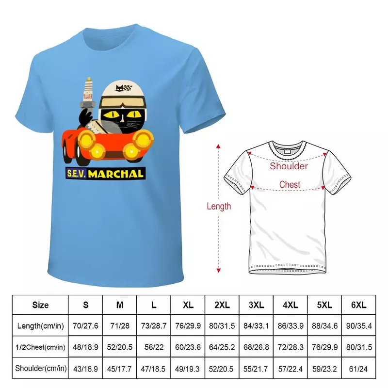 S.E.V. Marchal-T-Shirt à Manches Courtes pour Homme, Nouvelle Édition