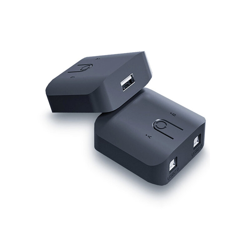 2 in 1 KVM Splitter USB 3.0 KVM Switch 1080P HD กล่องจับภาพสำหรับแชร์เครื่องพิมพ์จอมอนิเตอร์เมาส์และคีย์บอร์ด2.0 USB