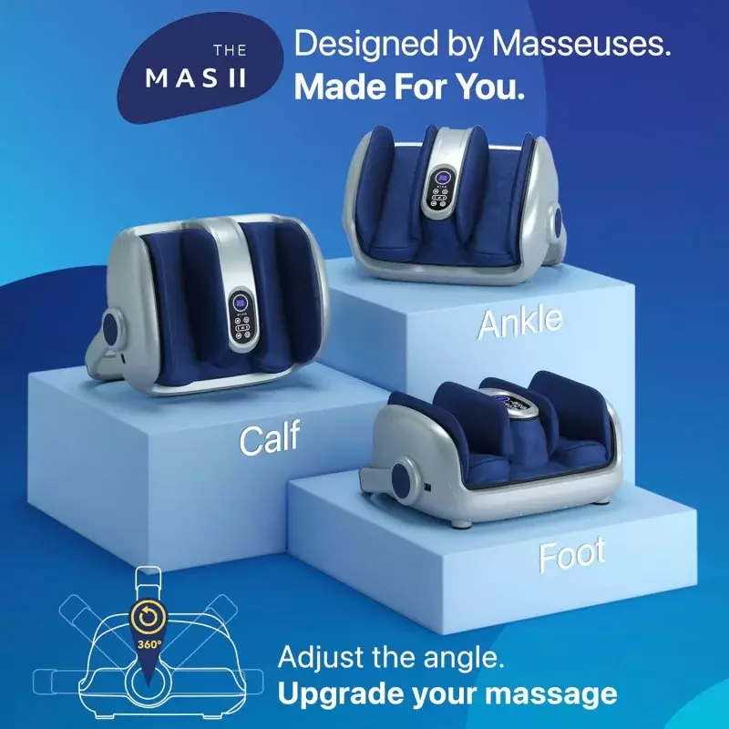 MIKO Shiatsu Foot Massager Machine Deep Tissue Massage Improves Circulation, Blood Flow with Deep Kneading, Heat Therapy - Plant