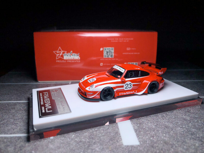 FuelMe-modelo de resina RWB 1/64 911, colección de coches, edición limitada, Hobby Toys, 993