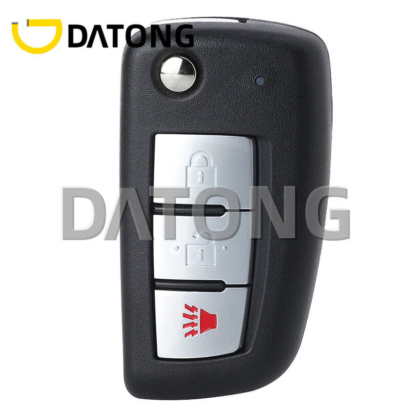 Datong-Clé de voiture à distance pour Nissan Rogue, Flip Key Fob, 3 boutons, 434MHz, Puce PCF7961M, CWTWB1G767, TWB1G767, 28268-4CBl'autorisation, 2014, 2015- 2018