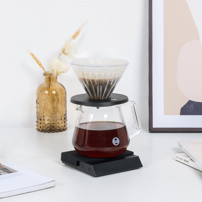 TIMEMORE – balance numérique électronique Pour café expresso, miroir noir, 3 modes, minuterie automatique intégrée, 0.1g / 2kg