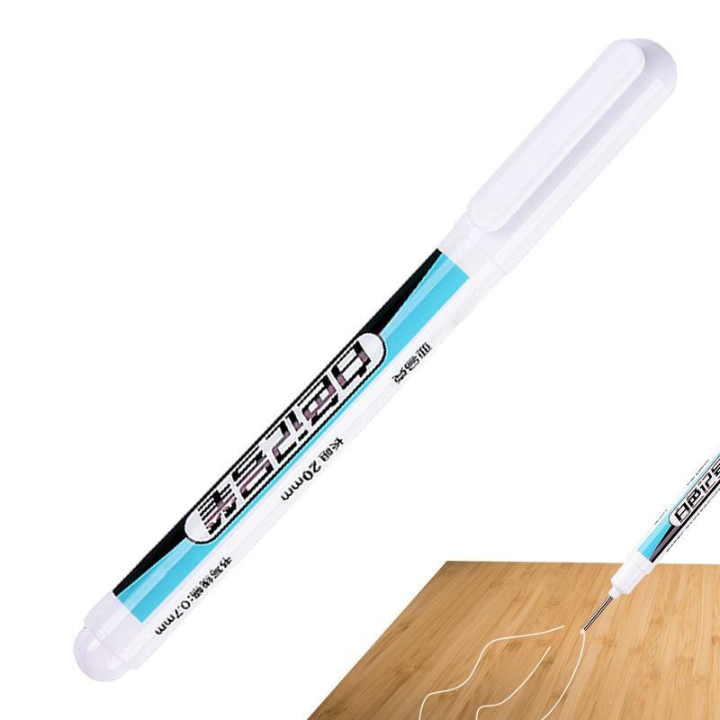 목재 페인트 마커용 화이트 페인트 펜, 방수 네임펜, 빠른 건조, 화이트 마킹 펜, 20mm