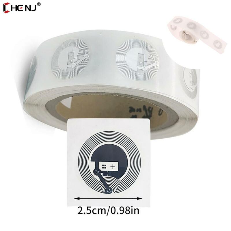 10pcs 25mm Clear NFC Tag NTAG 213 Stickers Protocol ISO14443A13.56MHz NTAG 213 Universal Label RFID Tags All NFC Phones