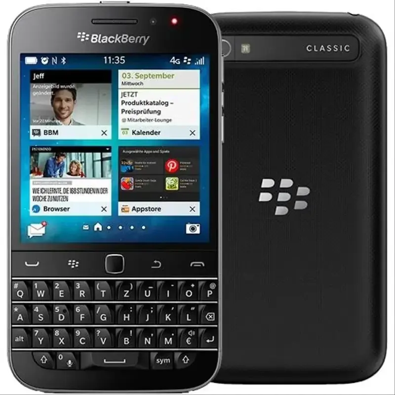 Oryginalny odblokowany BlackBerry Classic Q20 4G LTE Mobile 8MP WIFI 3.5 "16GB ROM 2GB RAM Qwerty Bluetooth telefon komórkowy Smartphone Bar