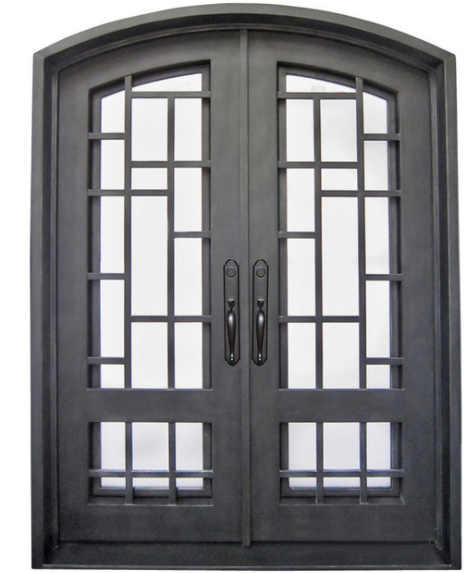 Najlepsze powitanie Modne żeliwne drzwi Prosta konstrukcja żelaznych drzwi Drzwi z kutego żelaza