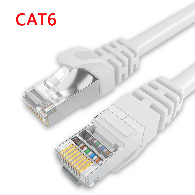 0.5m-2m CAT6E kabel sieciowy Ethernet wysokiej jakości z męskiego na męskie RJ45 Patch LAN krótki kabel