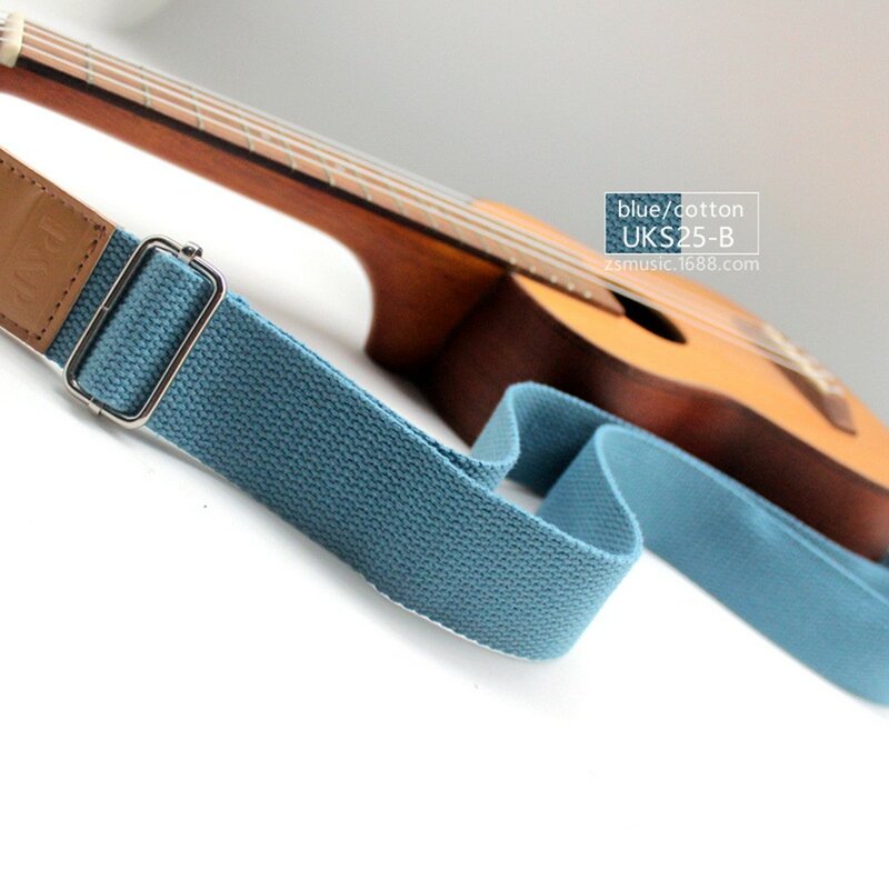 Correas de algodón puro para ukelele, accesorios de guitarra de moda profesional, cómodos, disponibles en variedad de colores