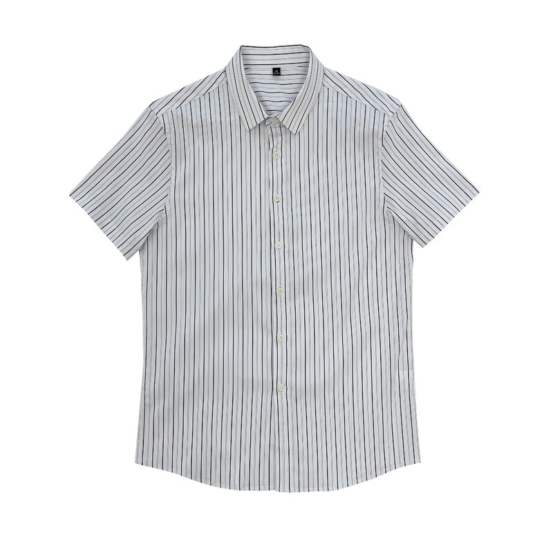 Camisas de manga corta a rayas para hombre, ropa ajustada informal de negocios, blusas formales, G216, novedad de verano, 2022