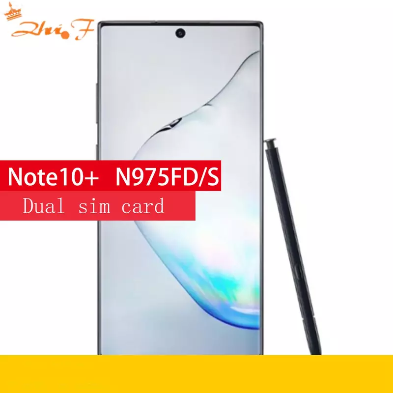 Samsung Galaxy Note10 + N975FD/S Note10 Pro N975FD telefono cellulare sbloccato doppia scheda sim telecamere Triple 12g 256g
