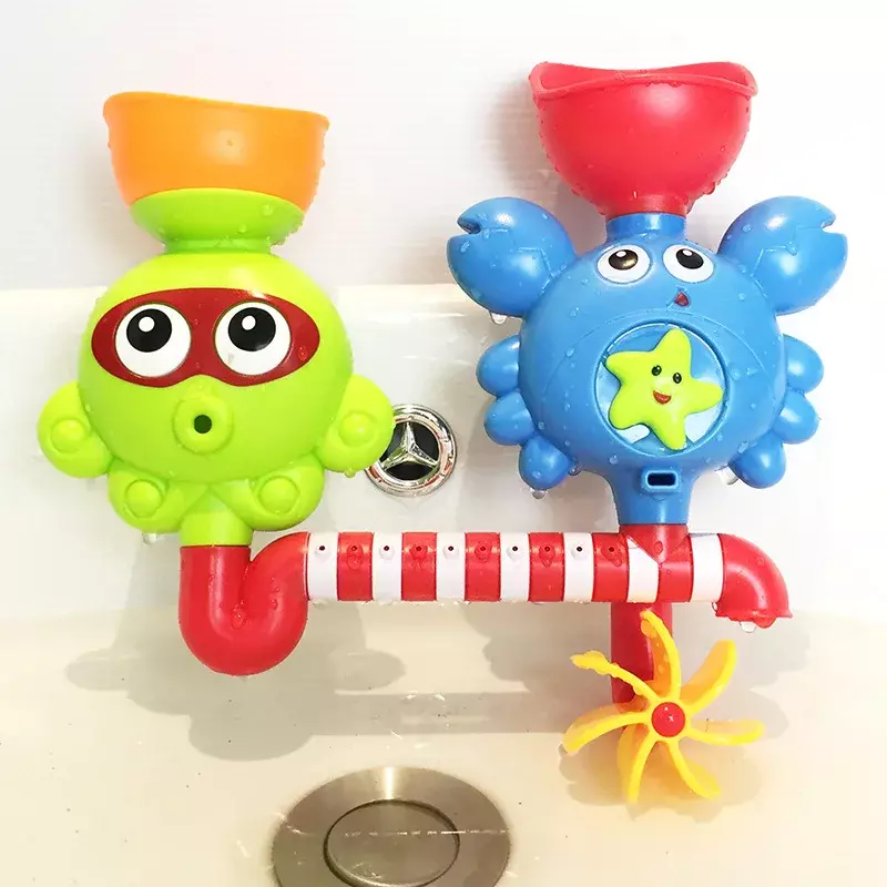 Детская игрушка для ванны, настенная игрушка для ванны с водяным колесом, игрушка-краб для ванны и душа для мальчиков и девочек, рождественские подарки