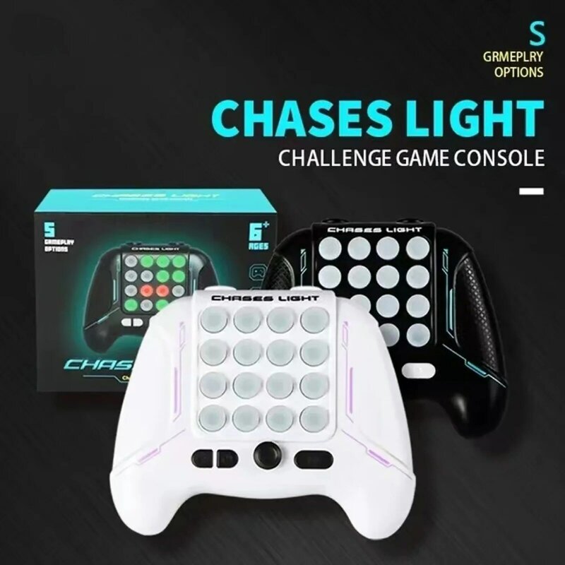 Chases-Consola Electrónica de juegos para niños y adultos, juguete Antiestrés con mango de empuje rápido