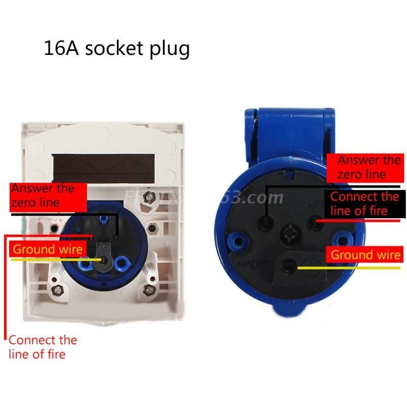 16/32A External Flush Hook Up Power Outlet Motorhome Trailer Flush Inlet Socket Automotive Accessories