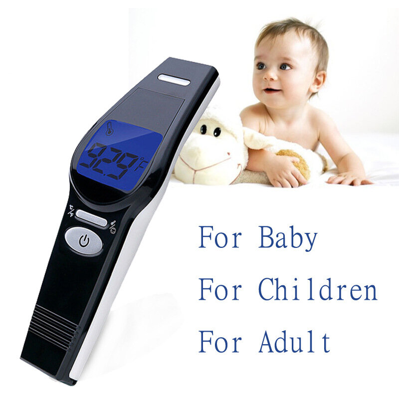 Não-contato testa temperatura arma detector de temperatura termômetro eletrônico digital infravermelho para adultos crianças crianças