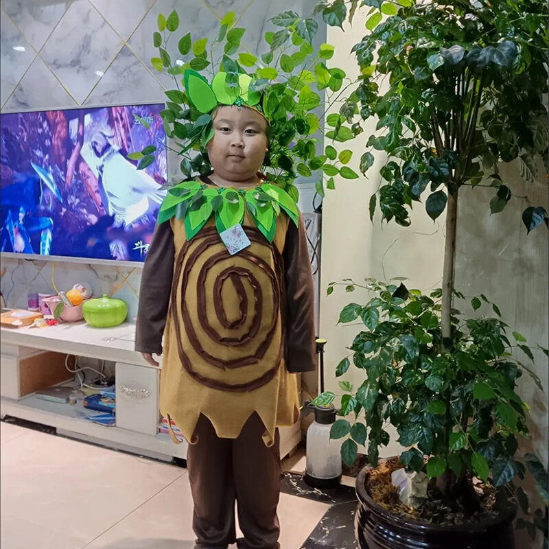 Очаровательный детский костюм с деревом: идеально подходит для Хэллоуина, косплея и выступлений на сцене