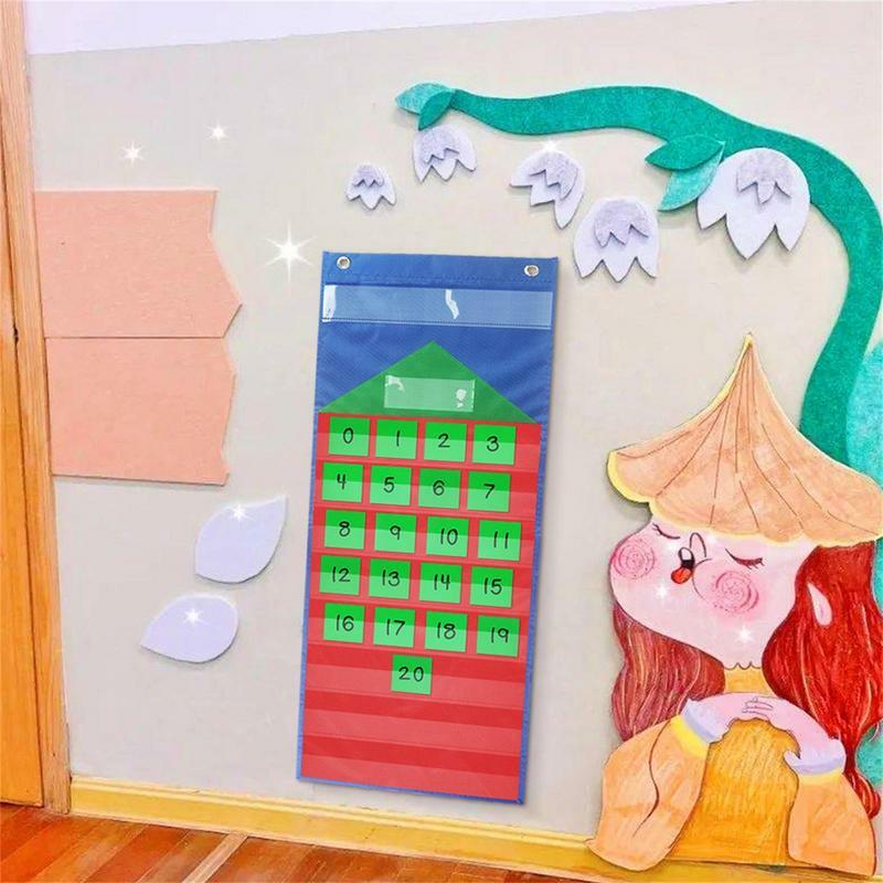 Educational Math Posters Kids Addition Subtraction Card Poster Hanging Bag Children Elementary School Classroom Table Chart