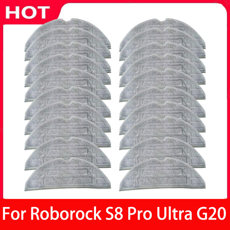 Roborock-Accesorios de tela de mopa vibratoria antibacteriana, piezas de doble vibración para S8 Pro Ultra G20, alta calidad