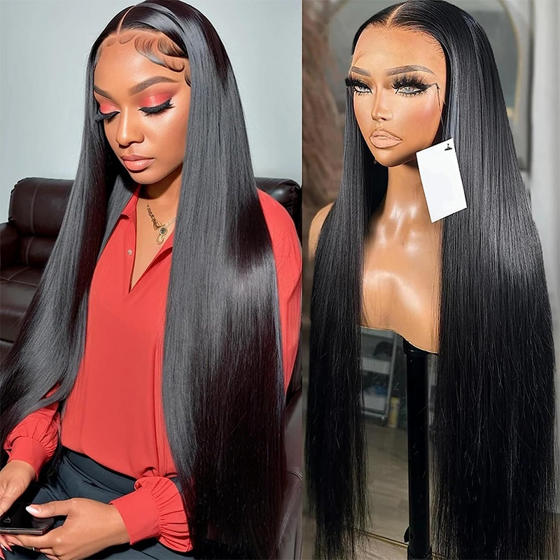 13x6 Human Hair Wigs For Black Women Pre Plucked Brazilian 30 32 Inch 13x4 Lace Frontal Wig Straight Lace Front Wigs Hd Lace Wig