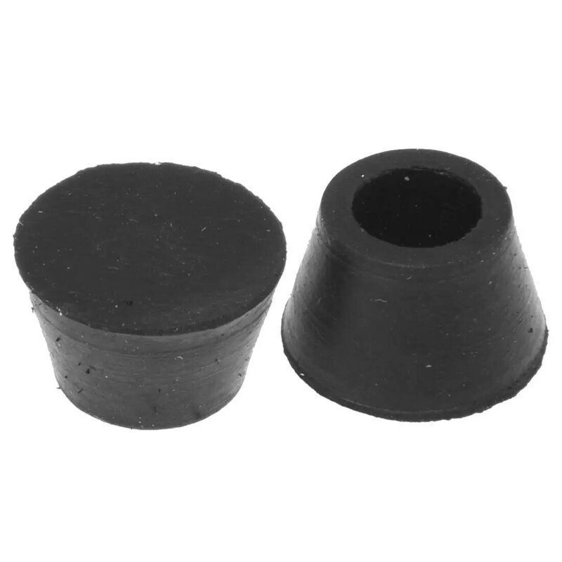 Embouts noirs en caoutchouc pour pieds de meubles, 16mm de diamètre, 20 pièces