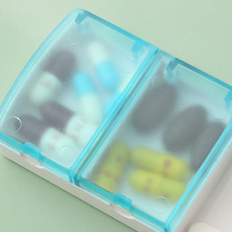 3-Grid dozownik tabletek przezroczysta pokrywa odporny na wilgoć schowek biżuteria pojemnik na kapsułki opakowanie na tabletki