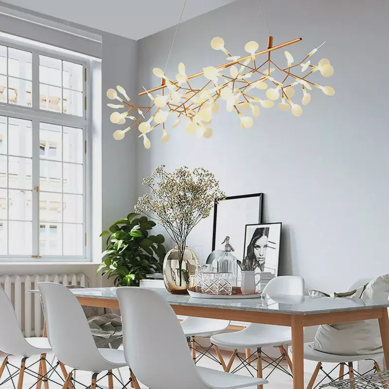 Firefly LED Chandeliers Stylish Designer Tree Branch Pendant Lighting Dining Room Kitchen Island Ceiling Chandelier Lamp