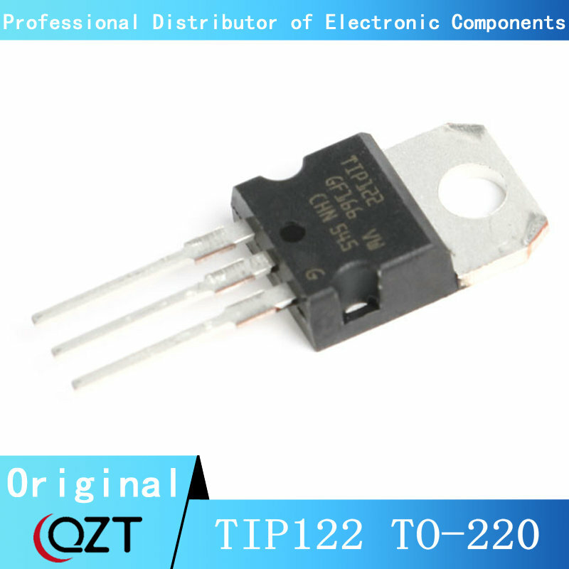10 unids/lote TIP122 TO220 122 5A 100V TO-220 chip nuevo punto