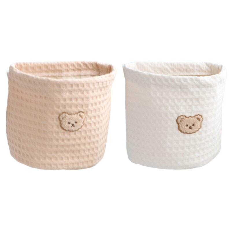 Y1UB Baumwoll-Säuglingsbett-Hängetasche für Windeln, Schnuller, Beißringe, Baby-Feuchttücher, Spielzeug