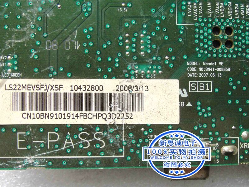 223bw display decodierung motherboard BN41-00885B bildschirm claa220wa