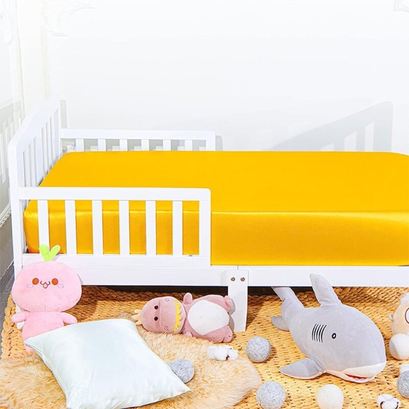 Lençol bebê macio e confortável, capa cama e não irritante, lençol berço macio e respirável