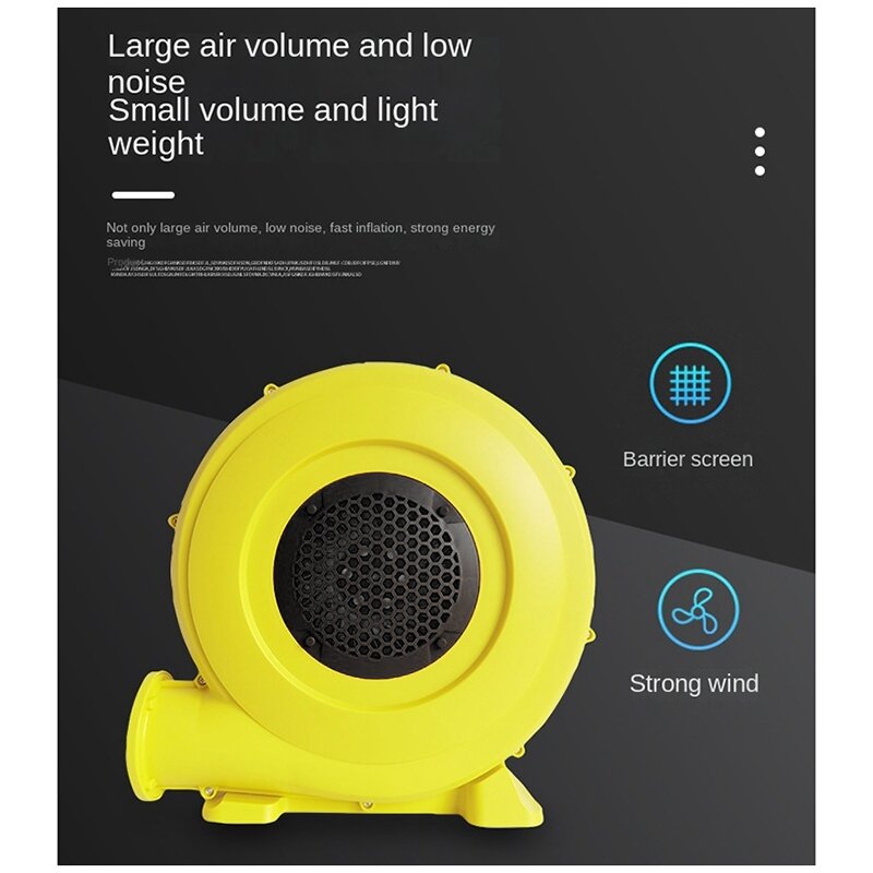 Ventilatore gonfiabile 550W ventilatore centrifugo scarico polvere ventilatore elettrico modello gonfiabile gigante ventilatore UK Plug