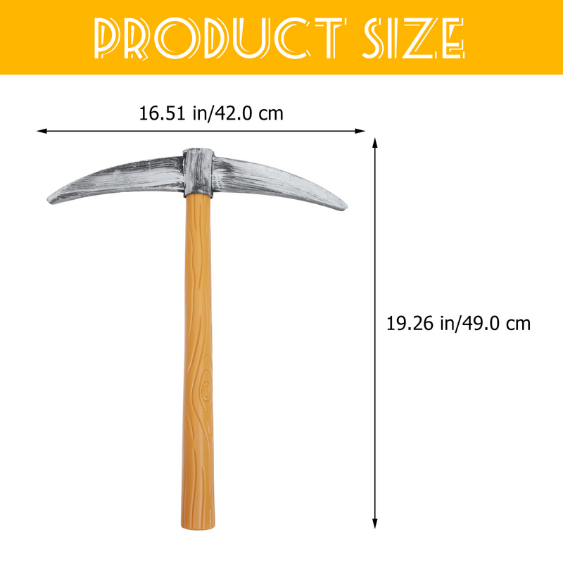 Fake Pickaxe Photography Prop plastic Shovel Kids Toy Simulation Spade Dwarf Spade Costume Prop Stage Performance Party