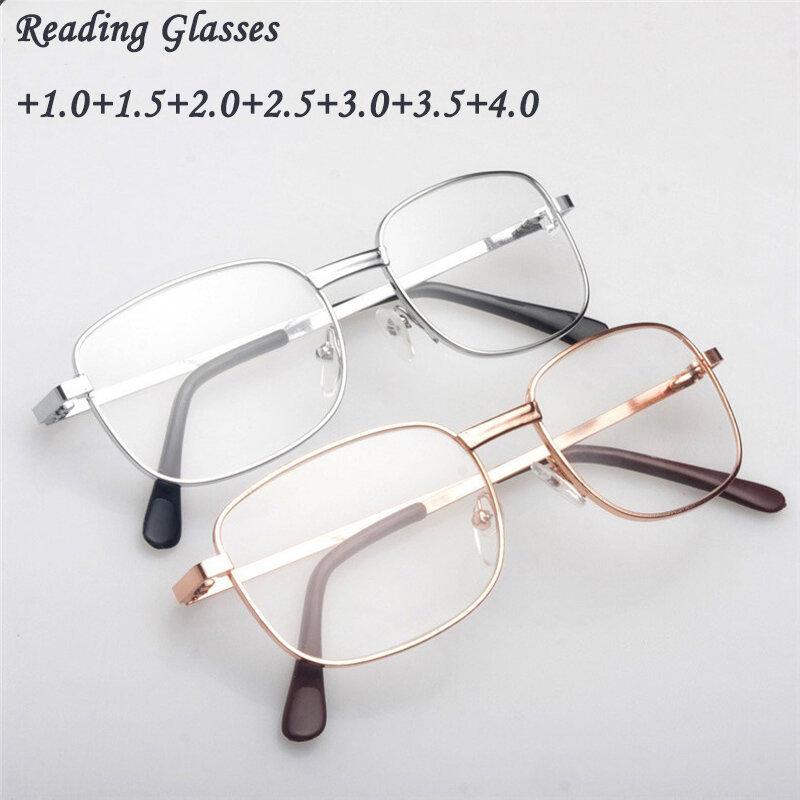 Gafas de lectura ultraligeras para hombres, lentes transparentes, lupa portátil, regalo para padres, antifatiga, presbicia, 2021