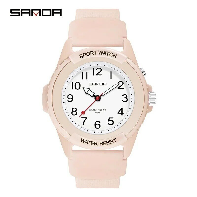2022 Sanda Mode Sport herren Uhren Neue Luxus Wasserdichte Digital Quarz Klassische Top Qualität Armbanduhr Relogio Feminino 6018