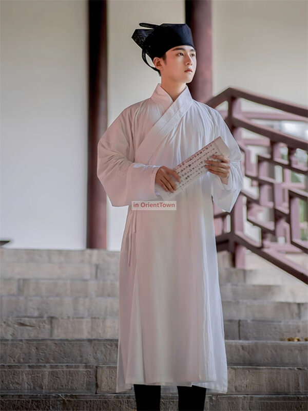 Setelan 95% katun Han di dalam lapisan leher bulat piyama jubah pakaian dalam kuno Tiongkok Chic siswa populer pakaian dalam ruangan Musim Semi