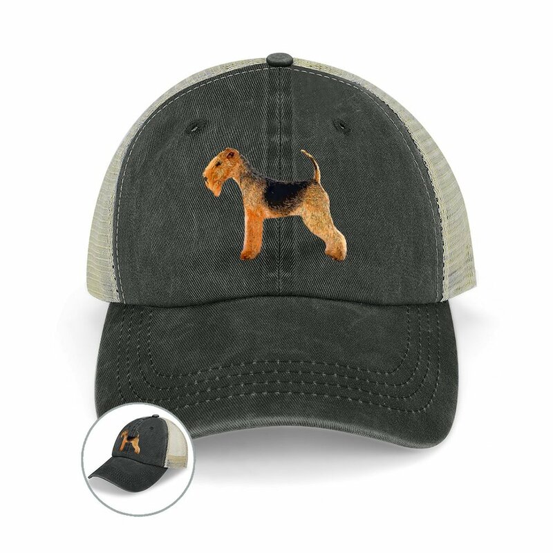 Lakeland Terrier-Sombrero de vaquero para mujer y hombre, gorra de bola, sombrero occidental de Golf, camionero, visera de playa