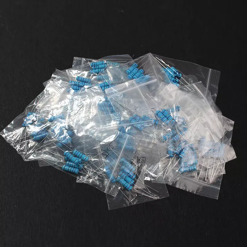 Kit de Resistência de Filme Metálico, Pacote Resistor, Kit Sortido, 0.1R-750R, 30 Valores x 5PCs, 3W, 10R, 15R, 20R, 27R, 0.5R, 100R, 150R, 150PCs